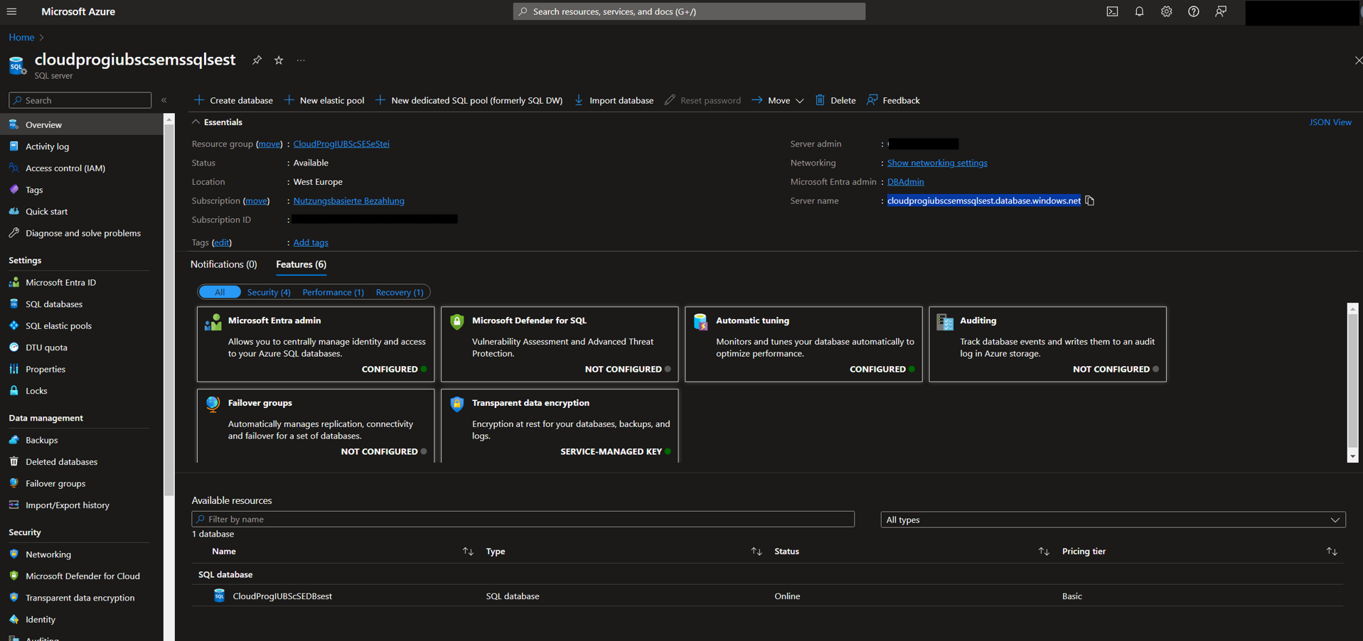 SQl Server dashboard